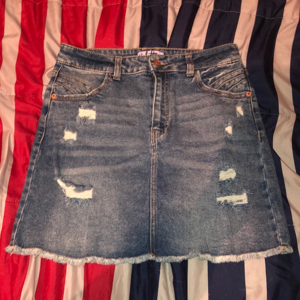 jean skirt size 9
